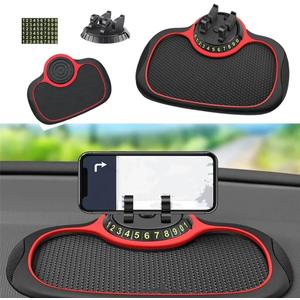 Multifunction Car Anti-Slip Mat Auto Phone Holder Car Dashboard Mat with Phone Holder in Car Auto Non-Slip Car Mats for Phone Holders