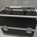 Frenessa Nail Polish Makeup Train Case with Drawer and Dividers Manicure Organizer Accessory Storage Makeup Box With Mirror Lockable Keys Nail Kit Organizer Cosmetic Case Jewelry Box - Black