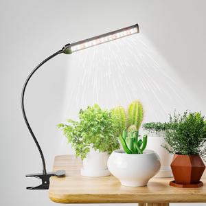 GooingTop Grow Light LED Growing Lamp,6500K 50W Full Spectrum 72 LED Gooseneck Plant Lamp Clip-on Desk for Indoor Plants Seed Starting,Lighting Brightness Adjustable,Timer 4 8 12 18Hrs (X-Large)