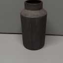 Ceramic Vase Home Table Decor - Brown Flower Vase Living Room Kitchen Decorations Farmhouse Modern Rustic Vases Decorative Centerpiece for Shelf Bedroom Office Bathroom Dining Coffee Desk