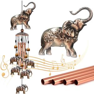 Wind Chimes for Outside, Elephant Gifts for Women, Elephants Decor, Birthday Gift for Mom Grandma, Windchimes Clearance Outdoor, Garden Patio Yard Decorations