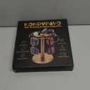 360 Rotating Sunglass Organizer Storage, Stainless Steel Glasses Holder Stand, Glasses Organizer with Tray for Desk, Dresser, Tabletop, Nightstand and Home Decor (Gold)