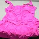 Eomenie Plus Size Swimdress for Women One Piece Swimsuit Tummy Control Swim Dresses Skirt Bathing Suit (X-Large, Hot Pink)