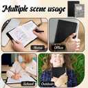 PU Leather Composition Notebook Cover 9 3/4 X 7 1/2 in With Composition Book 100 Sheets Vintage Rustic Distressed PU Leather Journal Notebook Cover Portfolio For School Office Home (Black)