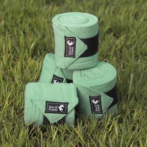 Horse Polo Leg Wraps, 10' Long Fleece Polo Wraps for Horses Set of 4, Horse Leg Bandages Stable Supplies Equestrian Boots Horse Leg Protection Light Mint