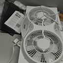 shinic 9" Quiet Window Fan with Remote Control - 2026 Upgraded, 3-Speed Reversible Airflow, Includes Removable Bug Screen, Dust Cover & Foam Sealing Tape, Expandable Panels 24"-37", ETL Listed