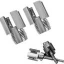 2PCS Integrated Internal & External Pipe Threading Tool, PVC Pipe Threader Kit - 1/2" & 3/4" Pipe Thread Cutting Tool, Internal & External Pipe Threading Tool
