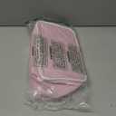 OCHEAL Makeup Bag for Women, Monogram Cosmetic Bag with Brush Holder, Pink Travel Makeup Case Beauty Toiletry Bag Organizer Personalized Gifts for Girls Bridesmaid, Sister, Wife, Friends Initial K