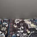 Rugflix 8x10 Area Rugs Machine Washable, Dark Navy Blue Carpet for Living Room, Oriental Indoor Area Rug Low Pile, Large Soft Thick Carpets Non Slip, Farmhouse Vintage Rug for Bedroom Dining Room, Blue