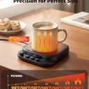 Coffee Mug Warmer for Desk, Coffee Cup Warmer with7 Temp Settings & 1-12H Timer, Auto Shut Off Smart Gravity Sensor, Candle Warmer Ideal Coffee Gifts & Accessories Beverage Warmer for Coffee,Tea.