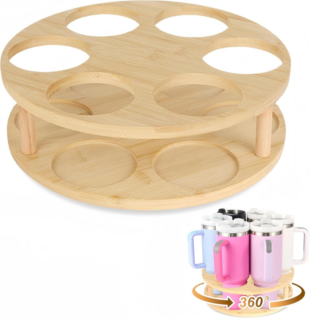 Large Water Bottle Organizer for Stanley Tumbler Cups, Kitchen Organizers and Storage, Hold 6 Bottles