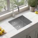 21 Inch Undermount Kitchen Sink 16 Gauge Stainless Steel Single Bowl Small Kitchen Sinks with Accessories RV Bar Prep Sink 21"x18"x9"