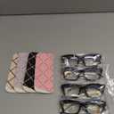 ZONLON 4 Pack Progressive Multifocus Reading Glasses for Women Oprah Style Blue Light Blocking Computer Readers (4 Mix C1, 3.0)