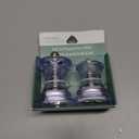 Salt And Pepper Mills, Clear Acrylic, Ceramic Grinders, Set of 2
