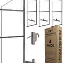 Heavy Duty Shipping Container Shelving, 4 Pack Shipping Container Accessories, Pre Welded Storage Container Shelves, Conex Compatible Shipping Container Brackets