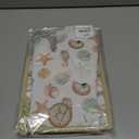 Boston International Cotton Pot Holder & Oven Mitt, Marine Life/Watercolor Wave, 7.5" and 8" x 13"