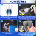Adhesive Remover, 300ml Sticker Remover Spray with Plastic Scraper, Glue Remover for Windows, Glass, Plastic, Carpet, Rapidly Removes Stickers, Glue, Tape, Residue, Labels Remover, Car Sticker Remover