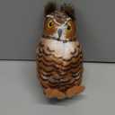 Wild Republic Audubon Birds Great Horned Owl with Authentic Bird Sound, Stuffed Animal, Bird Toys for Kids and Birders