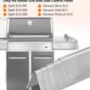 7537 Flavorizer Bars 22.5" for Weber Grill Parts Spirit 300 Series, Spirit E310 S310 Grill with Side Control, Genesis Silver B Flavor Bar Stainless Steel Replacement of Weber Grill Part 7536