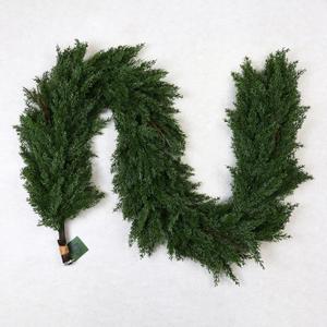 Qian Yun Real Touch Norfolk Pine Garland Realistic Christmas Greenery Garland for Table Mantle Fireplace Indoor Outdoor Xmas Decor