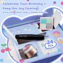 Glam Code Birthday Gift for Teen Girl, Makeup Kit for Teenager Girls, 24 Pcs Makeup Gift Set for Girls, Birthday Advent Calendar #Blue