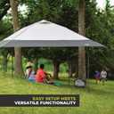CORE 13 FT x 13 FT Instant Pop Up Canopy Tent | Portable Straight Leg Outdoor Gazebo Shelter with Wheeled Carry Bag | Perfect for Camping, Beach, Picnic, Backyards, BBQ, Tailgate, Patio and Party, 13' x 13' Center Push Instant Canopy