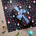 3 x GIOLNIAY Gnome Christmas Wrapping Paper for Men Women Kids - Navy Blue Xmas Gift Wrap with Gnome & Merry Christmas Text - 4 Jumbo Sheets, 2840 Each, Easy to Store