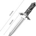 2 Pcs Fake Foam Dagger, Realistic Fake Short Sword Knife Role-Play Accessory, Martial Arts Weapons Prop for Play Fighting, Halloween Cosplay and Assassins Costume Accessory