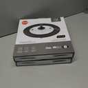 2 x Vented Tempered Glass Universal Lid for Pot Pan Skillet with Heat Resistant Silicone Rim Microwave Splatter Lid Cover Microwave Safe Fit 9.5 10 10.5 11 Cookware, Dishwasher Safe Grey