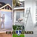 Film-Gard 625922 Construction Plastic Sheeting 10' Width X 100' Length X 4 Mil Thick, Clear