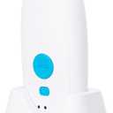 TEEMI Mini 2D QR Code Reader Bluetooth Barcode Scanner with Charging Dock & Data Receiver, Handheld Barcode Scanner with Neck Wrist Lanyard, Compatible with iPhone, iPad, Android, Tablet, iOS (White)