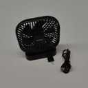 shinic 5 Inch Desk Fan - AA Battery Operated,Ultra-Quiet 6-Blade Table Fan with Timer, 3 Speeds, Adjustable Tilt for Bedroom, Office, Outdoor Travel (Black, No Batteries Included)