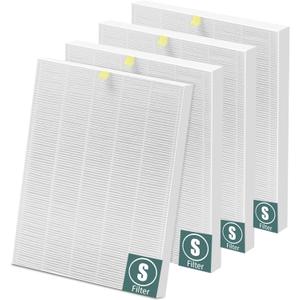 4-Pack Replacement Filter S for Winix C545 Air Purifier, High-Efficiency 3-in-1 System with Activated Carbon, Captures 99.97% Pollutants, Replaces Part 1712-0096-00 and 2522-0058-00