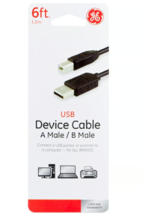 GE 6ft. Micro USB 2.0 Charging Cable, Black