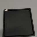 PATIKIL Plant Pot Saucers 5 Inch, Ceramic Square Flower Drip Tray for Indoor Outdoor, Black