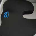 Everlasting Comfort Car Seat Cushion for Driving - Wedge Car Cushion for Office, Travel, Gaming Chair Memory Foam Driver Booster for Short People, Non-Slip, Washable Cover, Back & Sciatica Relief (Executive Black)