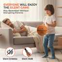 Silent Basketball Size 7 (29.5”) - The Official Silent Basketball Size 7 (29.5"), Size7 Indoor Basketballs, Airless Quiet Indoor Basket Ball, Grooved Airless Indoor-Basketball for Quiet Dribbling