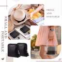 2 Pcs Small Travel Jewelry Case Bridesmaid Gift for Bachelorette Wedding Day, Mini Jewelry Pouch Organizer Bag with Zipper, Portable Waterproof Velvet Jewelries Bag for Rings, Necklaces (Black)