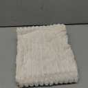 MIULEE Pack of 2 Corduroy Decorative Throw Pillow Covers 20x20 Inch Soft Boho Striped Pillow Covers Modern Farmhouse Home Decor for Sofa Living Room Couch Bed Cream White