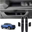Car Door Side Storage Box for 2022-2025 2026 Chevrolet/Chevy Silverado GMC Sierra 1500 Accessories, Front Door Insert Tray Organizer Handle Slot Phone Pocket Replacement Protector 4PCS