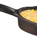 TableCraft Products CW30122 Cast Iron Mini Round Skillet 3" Dia (6" with Handle) x 1" D, 1.25" Height, 4.125" Width, 6.875" Length, CW30122 (4 Inch | 90 ml)