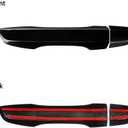 Thenice for 10th Gen Civic Accessories Door Handle Cover Exterior Decoration Compatible with Honda Civic 2021 2020 2019 2018 2017 2016 with Smart Auto Lock Holes -Black