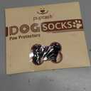 PUPTECK Non Slip Dog Socks to Prevent Licking for Hardwood Floors, Shoes for Hot Pavement Summer Small Medium Large Size Dogs Traction Control Booties Paw Protectors Boots Cold Winter (Small(2 Pair), Black)