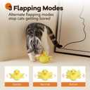 Potaroma Cat Toys Rechargeable Flapping Duck with SilverVine Catnip, Lifelike Quack Chirping, Touch Activated Kitten Kicker Plush Interactive Exercise Toys for All Breeds