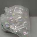 50 PCS Christmas Iridescent Ornaments,Clear Plastic Bubbles Hanging Filled Ornaments,Christmas DIY Hanging Rainbow Ball 5 Different Sizes for Xmas Tree Wedding Party Birthday Home Decorations