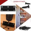 Floating Shelf Bracket, L Bracket Corner Brace,90 Degree Right Angle Corner Bracket, Metal Joint Bracket for Wood Bookshelf Furniture Cabinet (4pcs)