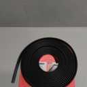 Rubber Edge Trim, 1/16" Self Adhesive Flexible U Channel Edge Protecter for Sheet Metal, Car Doors, U Shaped Sharp Edge Protecter, Fit for 0-3/32" Thick Edge, Black Color, 20Ft, EPDM Material