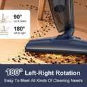 Corded Stick Vacuum for Pet Hair & Hard Floors - Lightweight, 3-in-1 Handheld with 180Left-Right Steering, 14KPA Powerful Suction on Low-Pile Carpet, HEPA Filter, 16.4ft Cord, 0.7L Capacity (VA001)