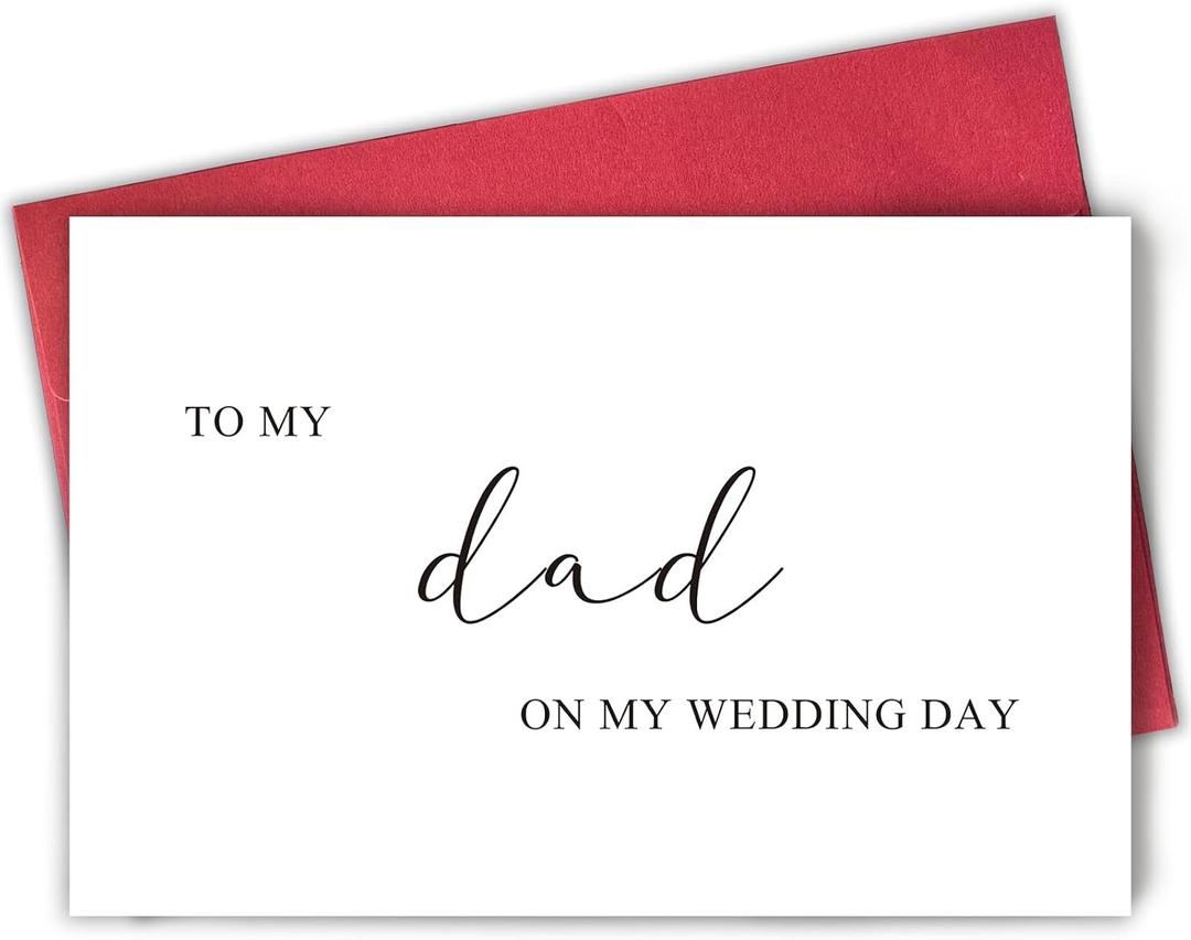 Funny Wedding Card for Dad - To My Dad on Wedding Day (89/)