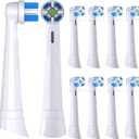 Compatible with Oral-B iO 3/4/5/6/7/8/9/10 Series Ultimate Clean Electric Toothbrush Replacement Brush Heads,for Oral-B iO Electric Toothbrush,10 Pack (White)